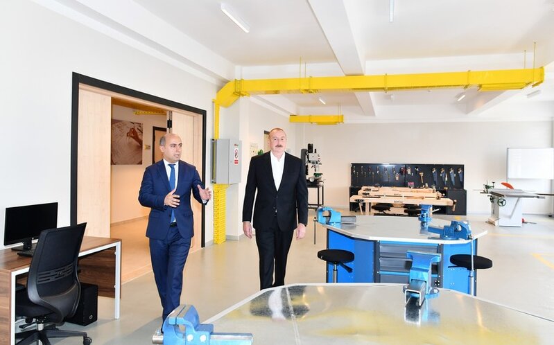 İlham Əliyev Cəlilabad Dövlət Peşə Təhsil Mərkəzinin açılışında iştirak edib - FOTOLAR