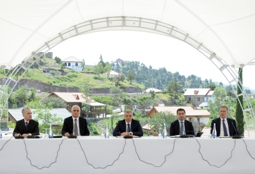 Əlaqələndirmə Qərargahının Laçın şəhərində növbəti iclası keçirilib - FOTOLAR