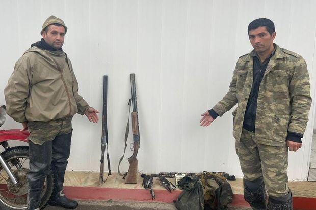 Şabranda qanunsuz ov edənlər saxlanılıblar