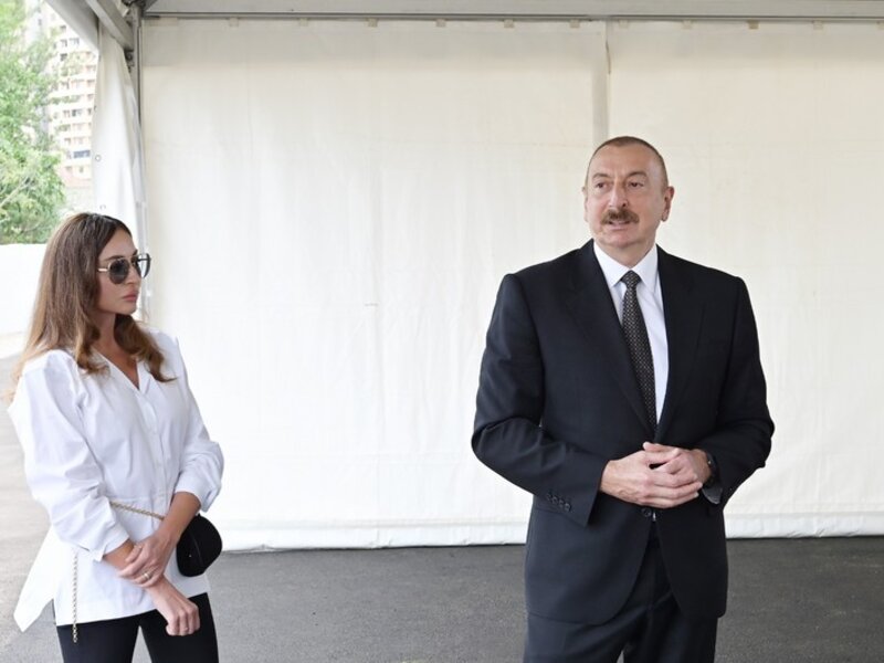 İlham Əliyev və Mehriban Əliyeva İsmayıllıda