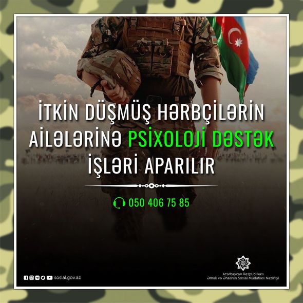 İtkin düşmüş hərbçilərin ailələrinə psixoloji dəstək verilir - FOTO