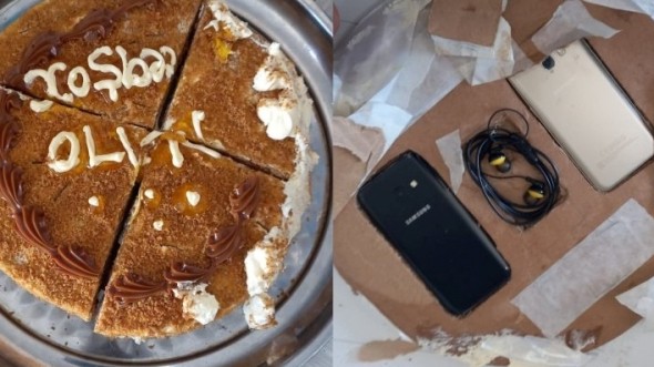 Türməyə tortun içində telefon keçirmək istədi - FOTO