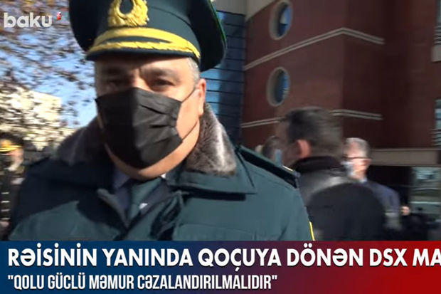 Rəisinin yanında qoçuya dönən DSX mayoru – VİDEO