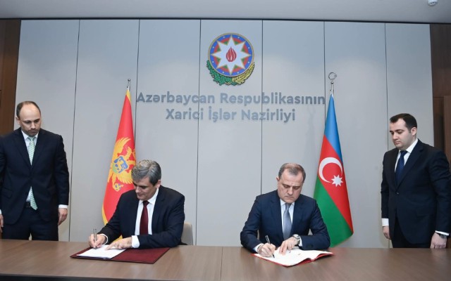 Azərbaycanla Monteneqro arasında Anlaşma Memorandumu imzalandı