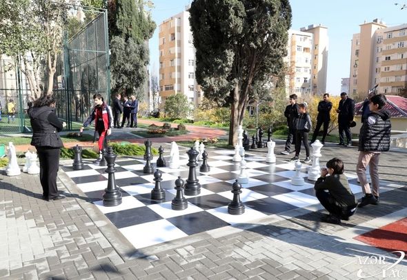 Leyla Əliyevanın təşəbbüsü ilə daha bir həyət abadlaşdırıldı - FOTO