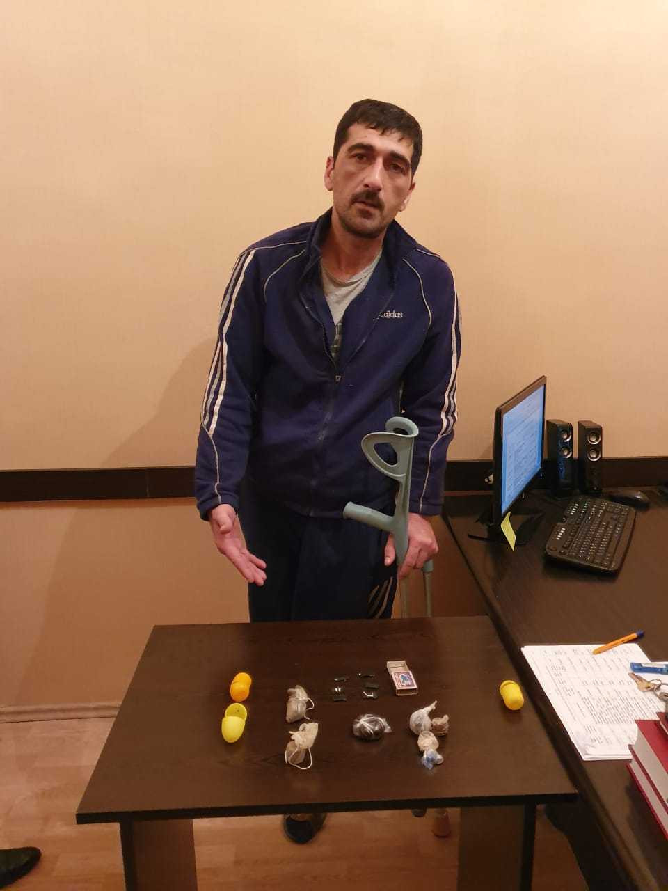 Salyanda "Topal" ləqəbli narkotacir həbs edildi - FOTO