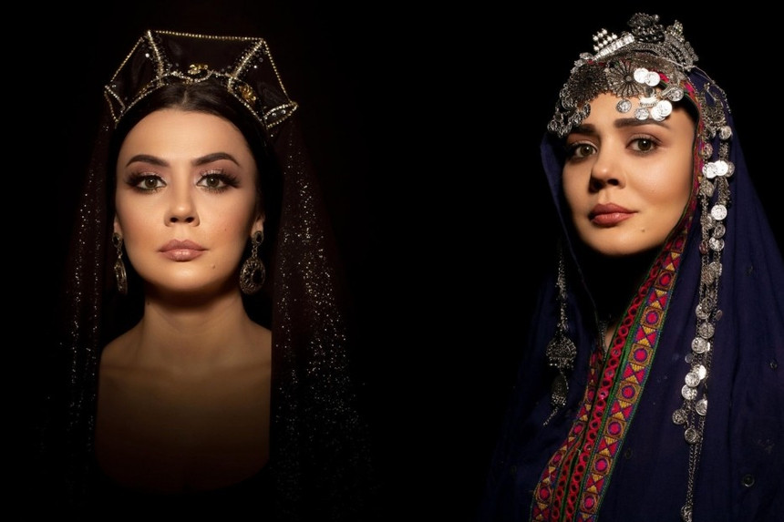 Oksana "Keçmiş əsrin türk qadınları" layihəsində - Fotolar