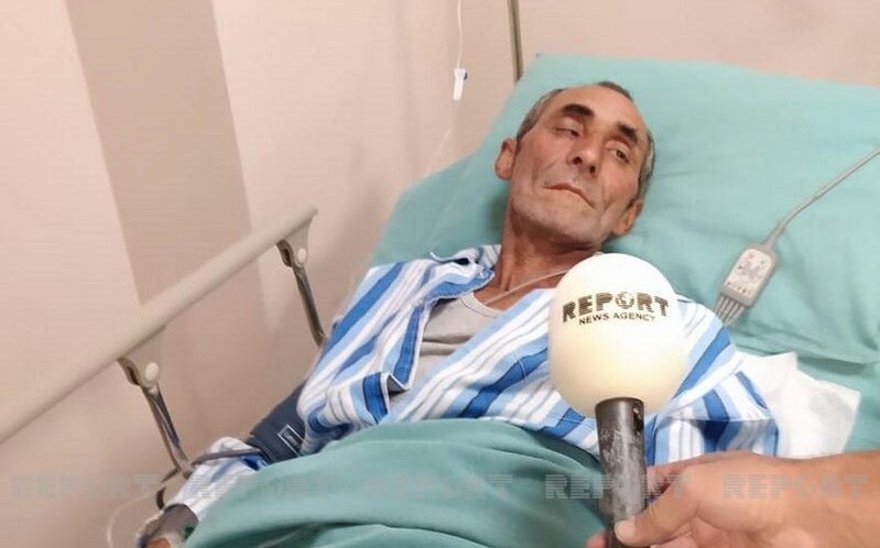 Erməni təxribatı nəticəsində yaralanan mülki şəxs: 'Yaxınlığımıza top mərmisi düşdü