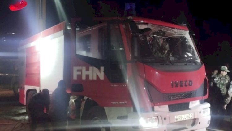 Ağstafada üç mərtəbəli fərdi ev yandı