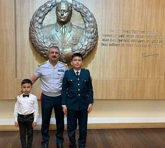 Elçin Quliyev mərhum jurnalistin övladları ilə görüşdü — FOTO