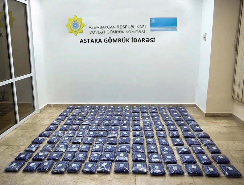 Narkotiklər bibərin altında imiş...- Rusiyaya aparılırdı, saxlanıldı