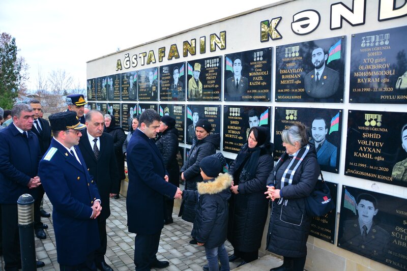 Ağstafada şəhidlərimizin xatirəsi qürur və ehtiramla yad edilib - FOTOLAR