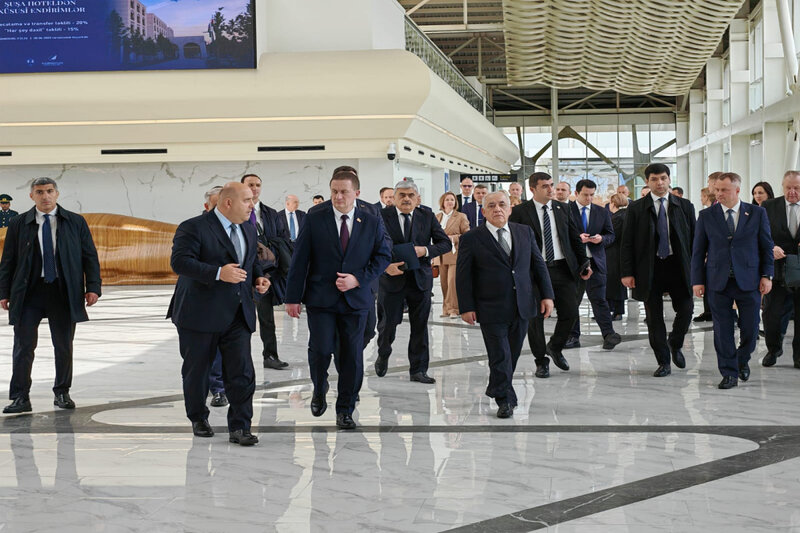 Belarusun Baş naziri Füzulidə aparılan quruculuq işləri ilə tanış olub - FOTO