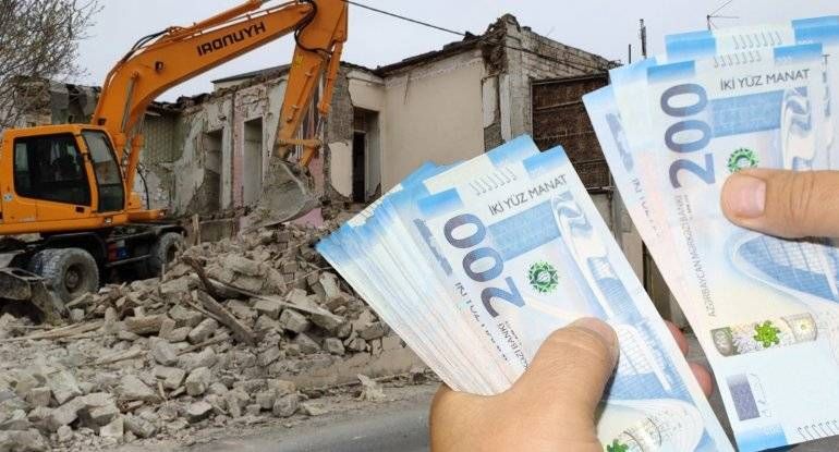 Bakının daha bir ünvanında söküntü - Sakinlərə 700 manat kirayə pulu veriləcək