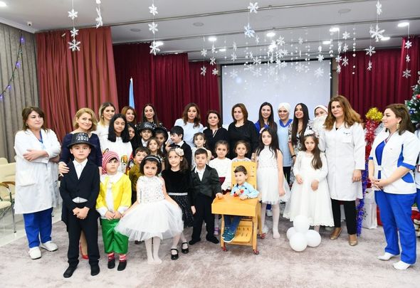 Mehriban Əliyeva Uşaq Psixonevroloji Mərkəzində əsaslı təmirdən sonra yaradılan şəraitlə tanış olub - FOTO