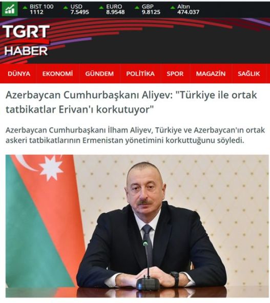 Türkiyə mediası Prezident İlham Əliyevin yerli televiziyalara müsahibəsindən yazır - FOTO