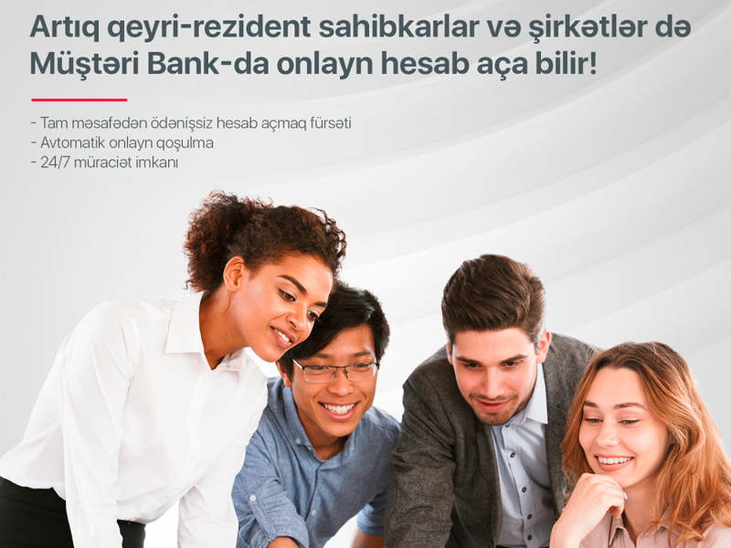 Kapital Bank-da qeyri-rezident sahibkar və şirkətlər üçün onlayn hesab açmaq mümkün oldu