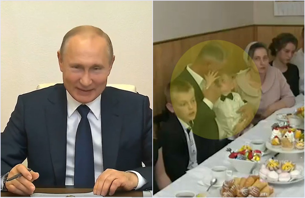 Balaca uşağın Putinlə söhbətə qoşulması hər kəsdə gülüş yaratdı - VİDEO
