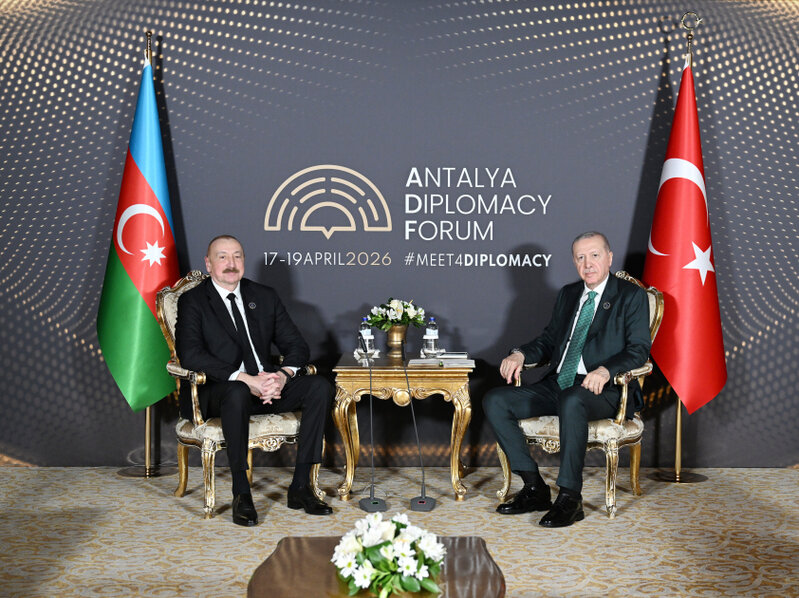 Antalyada İlham Əliyevlə Rəcəb Tayyib Ərdoğanın görüşü keçirilir – FOTO