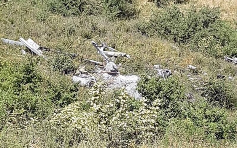 Xocavənddə Ermənistana məxsus 'Mİ-8' helikopterinin qalıqları aşkarlandı