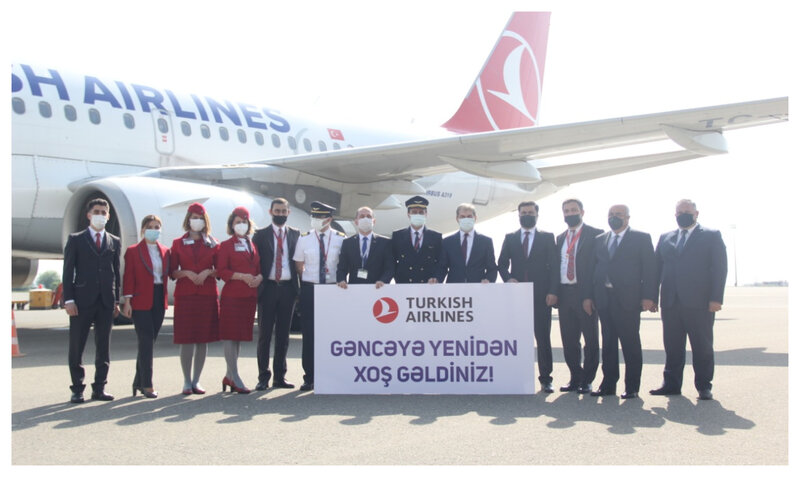 "Türk Hava Yolları" Gəncəyə uçuşları bərpa edib