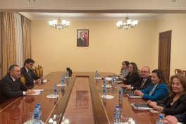 Türkiyə XİN rəhbərinin müavini Hikmət Hacıyev və Xələf Xələfovla görüşüb - FOTO