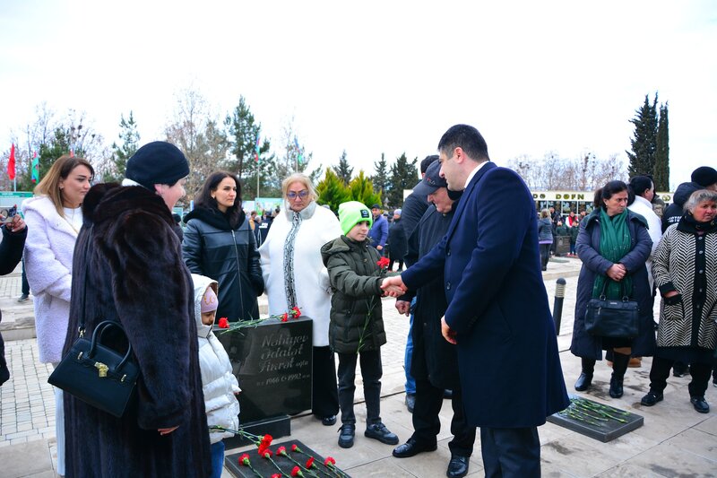 Ağstafada şəhidlərimizin xatirəsi qürur və ehtiramla yad edilib - FOTOLAR