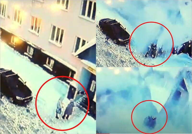 Meyitxananın qarşısında duran qadınlar ölümdən son anda xilas oldular - VİDEO