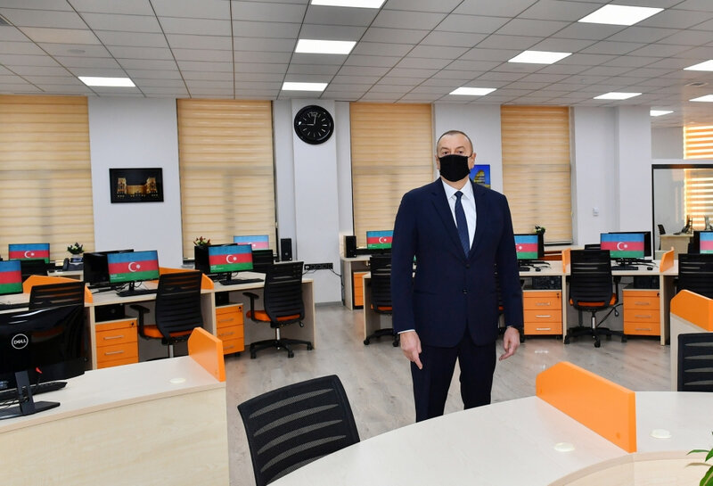 Prezident AZƏRTAC-ın yeni binası ilə tanış oldu - FOTOLAR