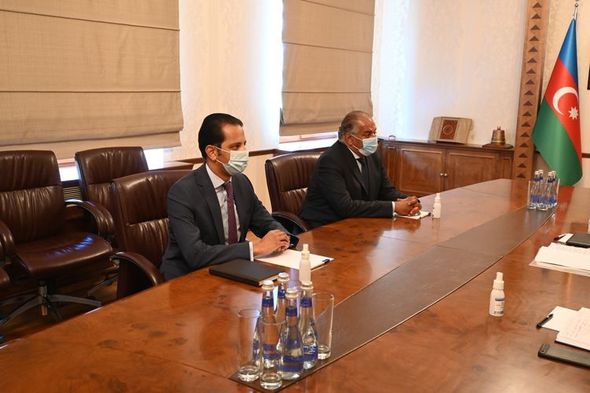 Ceyhun Bayramov Misir səfirini qəbul edib - FOTO