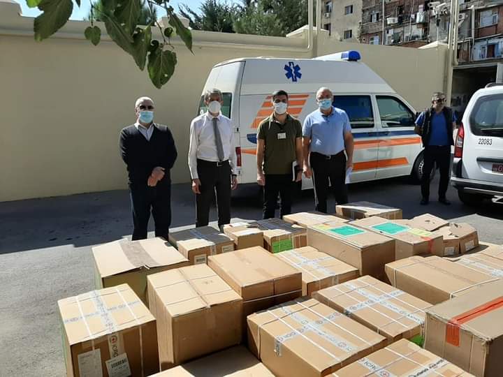 Qırmızı Xaç Komitəsi TƏBİB-ə döyüş yaralıları üçün tibbi yardım dəsti ianə edib - FOTO
