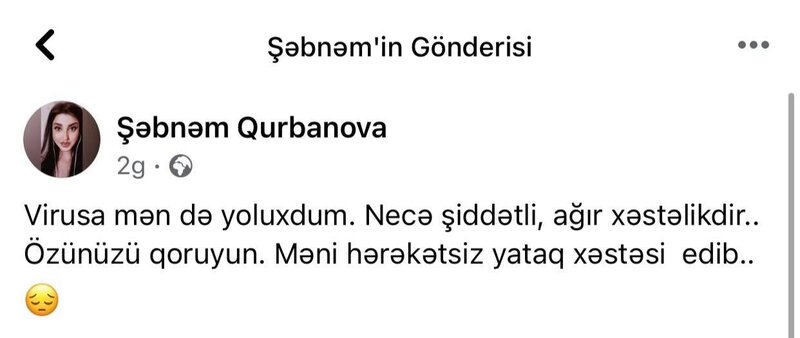 Necə şiddətli, ağır xəstəlikdir' - Bu sözləri yazandan 2 gün sonra vəfat etdi