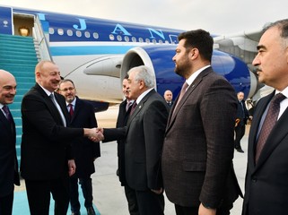 İlham Əliyev Türkiyədə səfərdədir - FOTO