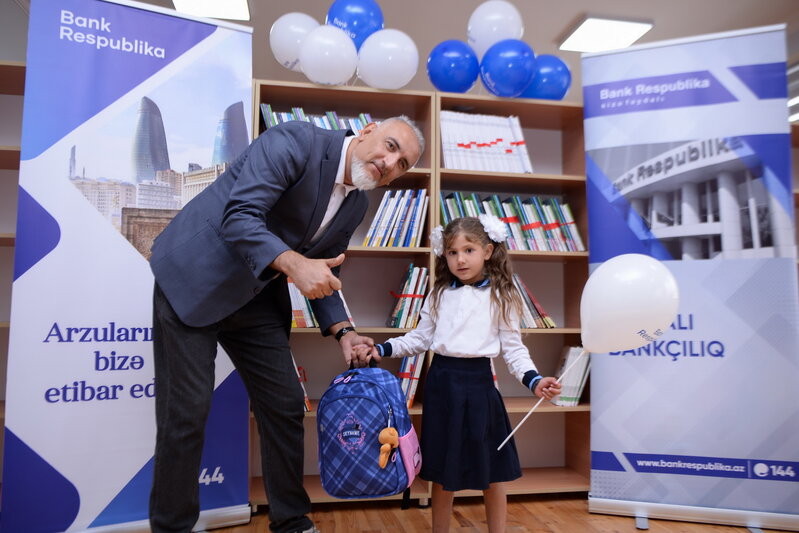Bank Respublika Ağdamın Xıdırlı və Kəngərli kənd məktəblərində birinciləri sevindirib - FOTOLAR