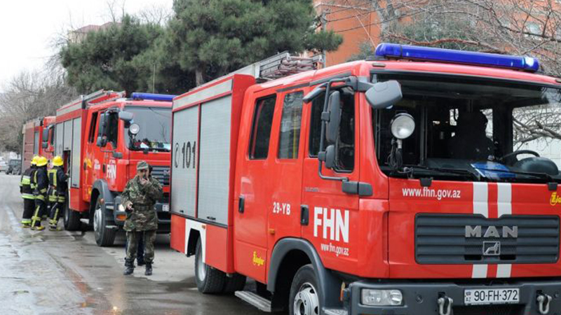 Gəncədə məktəb binasında yanğın olub 