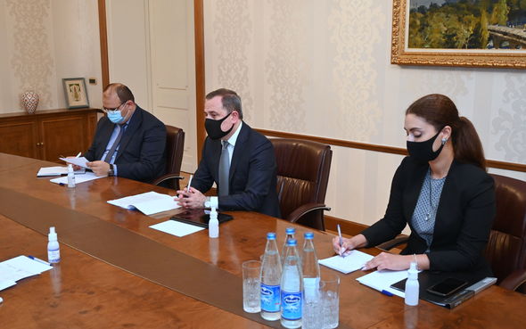Ceyhun Bayramov Küveytin Azərbaycandakı səfirini qəbul edib - FOTO