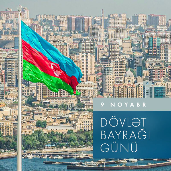 Mehriban Əliyevadan Dövlət Bayrağı Günü ilə bağlı paylaşım - Foto