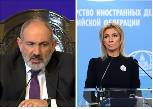 Zaxarova Paşinyanın ittihamlarına mahnı sözləri ilə cavab verdi