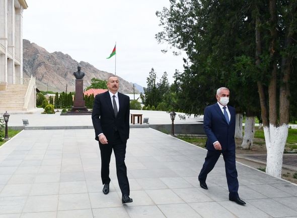 İlham Əliyev Ordubadın su təchizatı layihəsinin açılışında iştirak edib - YENİLƏNİB+FOTO