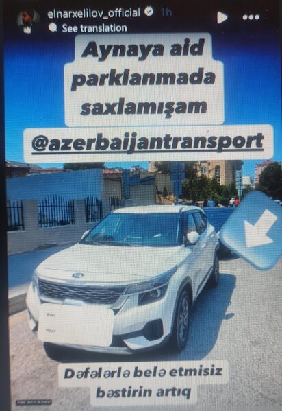 Elnar 'Azparking'i tənqid etdi: 'Daha bəsdirin