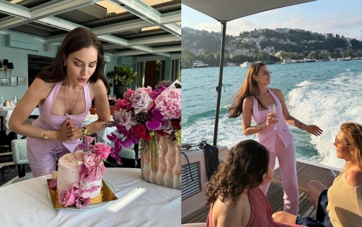 40 yaşının yaxtada qeyd etdi - Fotolar