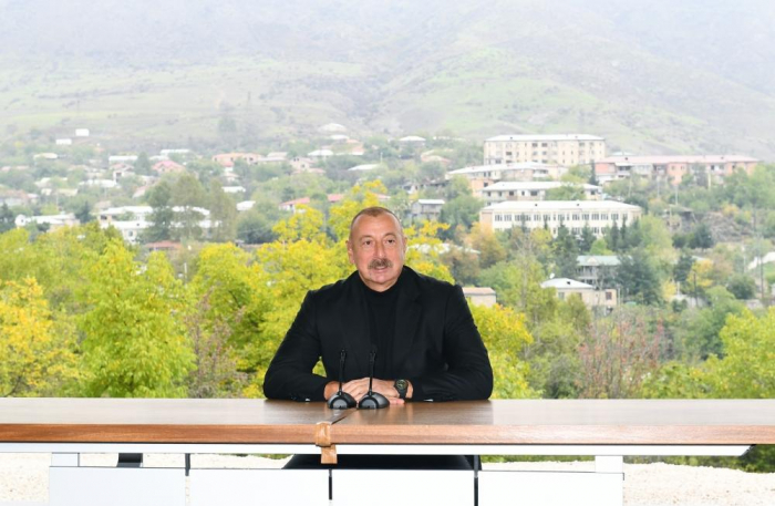 Prezident: 'Ermənilər Hadruta XIX əsrdə İrandan köçürülüblər