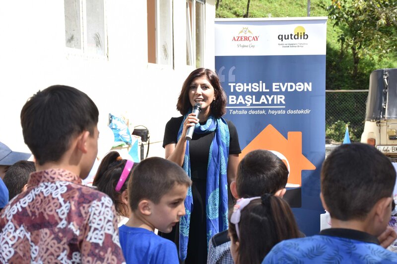 Azərbaycanın bu kəndində ilk: Təhsilə dəstək layihəsi keçirildi - FOTO