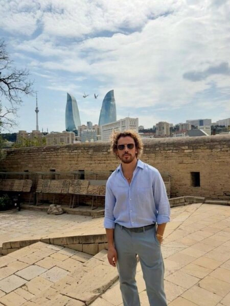 Maksim Qalkinin Bakı gəzintisi - FOTOLAR