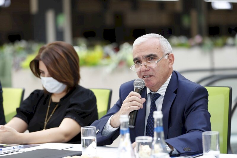 Nazir Sahil Babayev media rəhbərləri ilə görüşdü - FOTOLAR