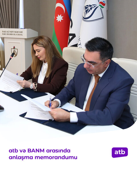 Azər Türk Bank və Bakı Ali Neft Məktəbi arasında Anlaşma Memorandumu imzalandı - FOTOLAR