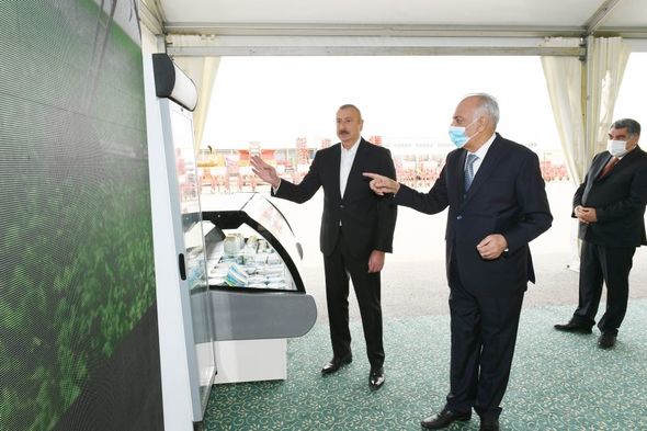 Prezident Hacıqabulda aqroparkın açılışında iştirak etdi - FOTO/VİDEO