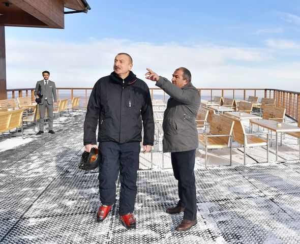 İlham Əliyev və Mehriban Əliyeva "Şahdağ" Turizm Mərkəzində - YENİLƏNİB+FOTO