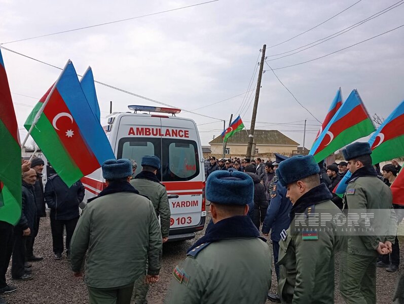 Birinci Qarabağ müharibəsinin şəhidi Elşən Tağıyev dəfn edildi - FOTOLAR