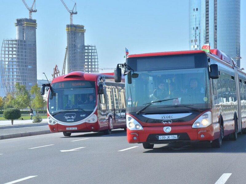 Şənbə və bazar günləri üçün avtobusların iş qrafiki məlum olıdu